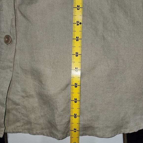 Vintage Counterpoint womens long sleeve linen button down shirt size S tunic - Picture 7 of 12